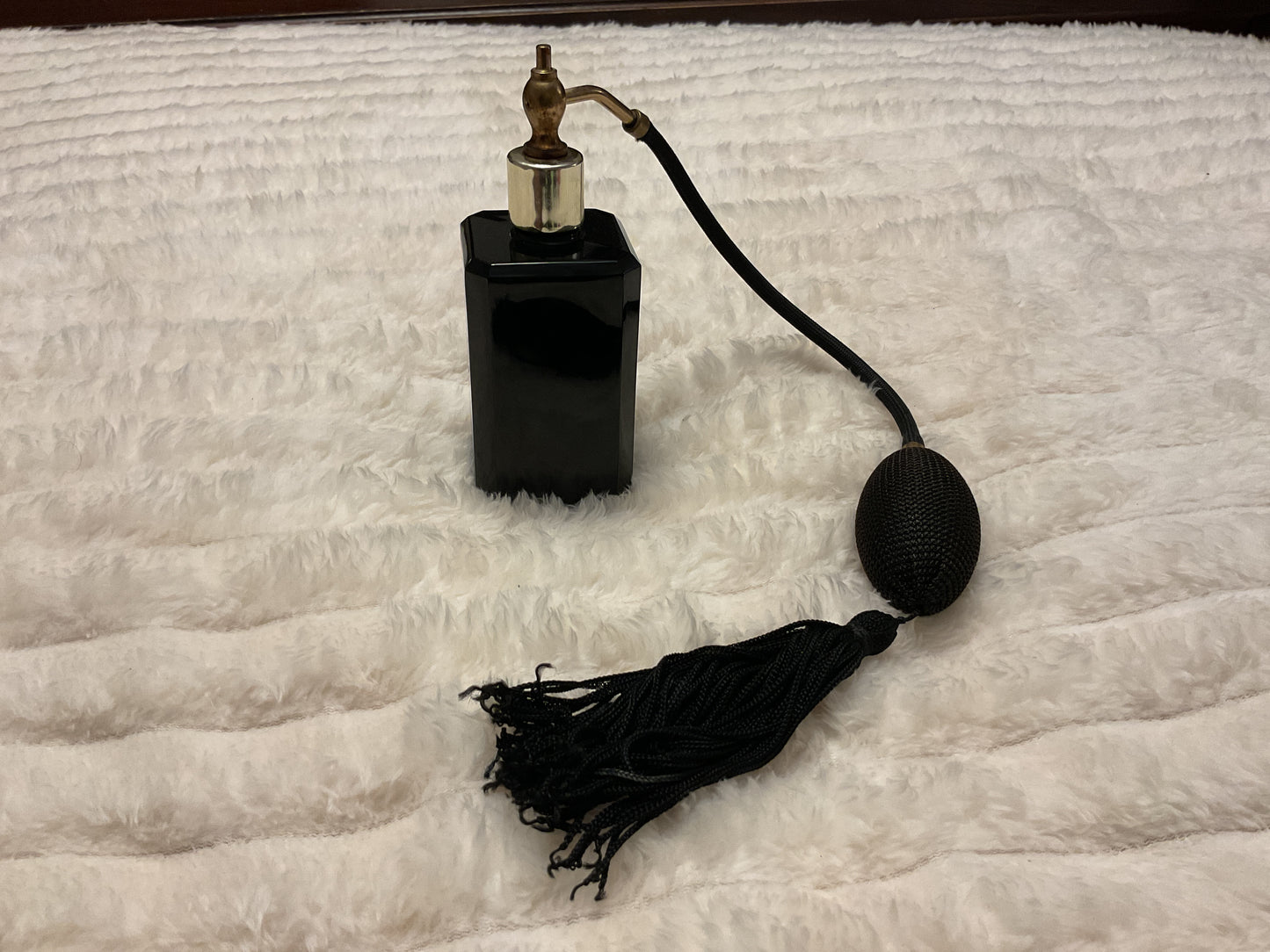 Vintage Black Perfume Atomizer with Tassel